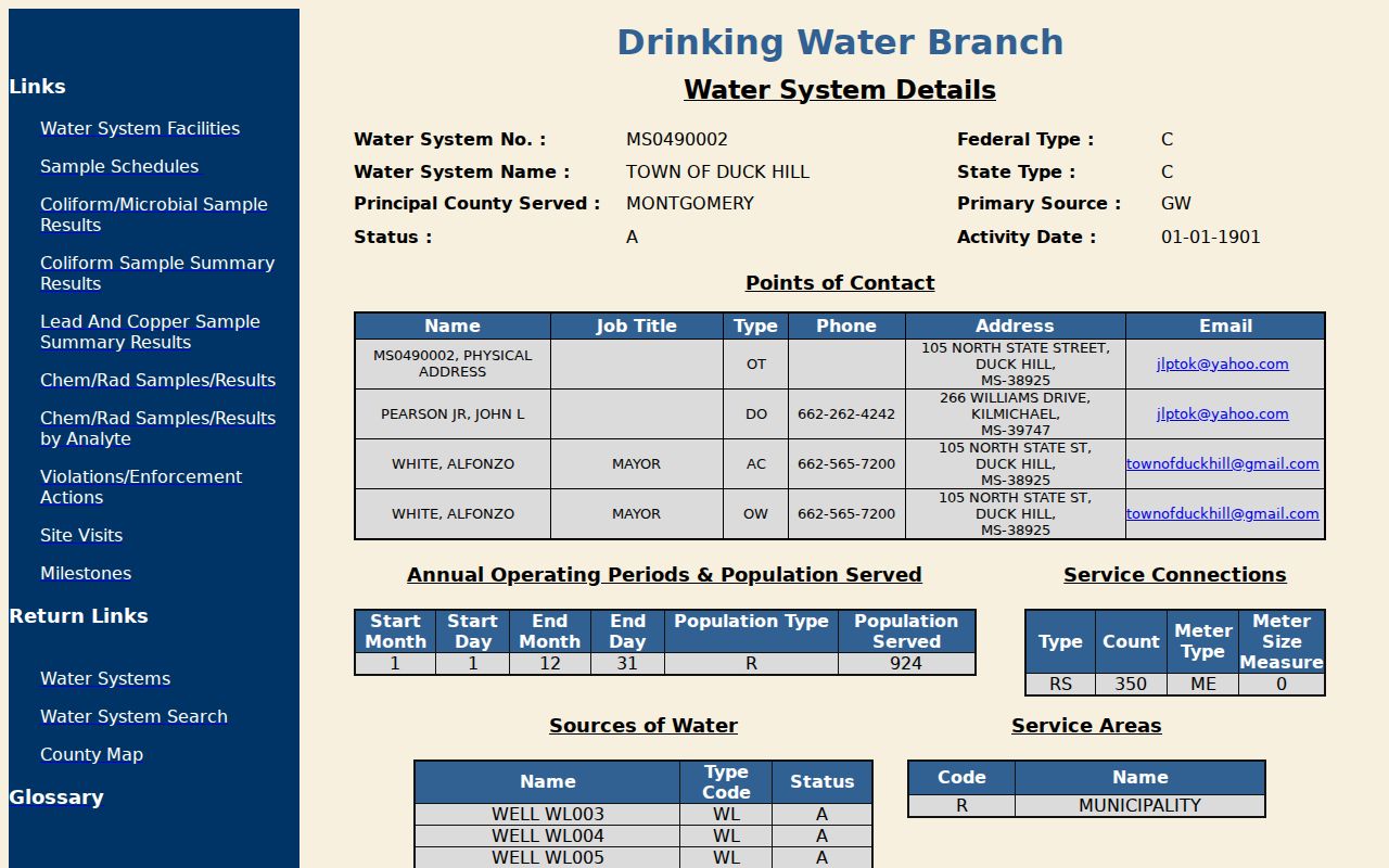 Official Montgomery County warrant records research source